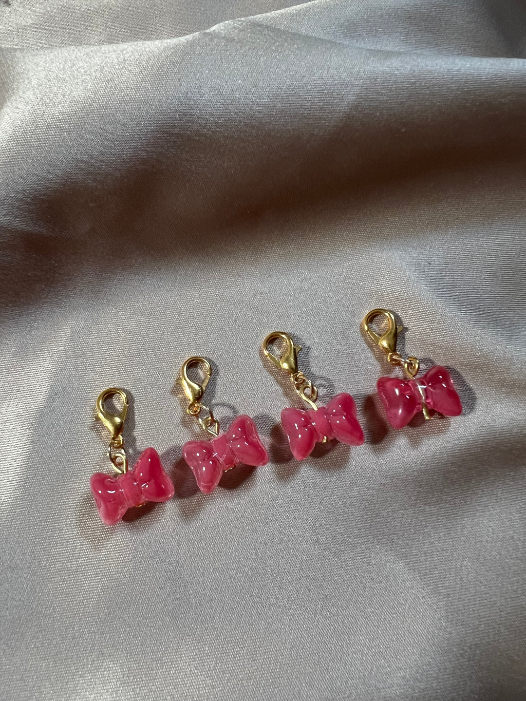 Pink Bow Charm