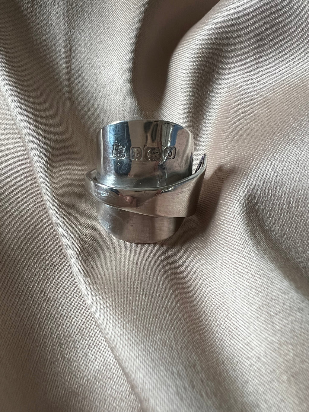 Vintage Hallmark Chunky Spoon Ring Sterling Silver