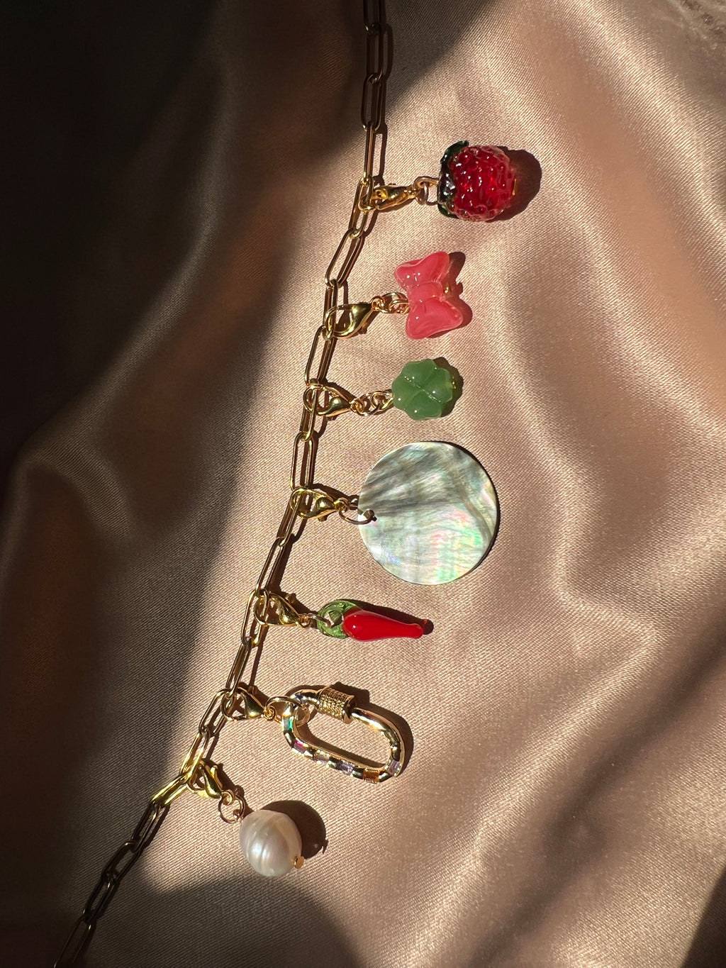 Tinkered Summer Charm Necklace - Interchangeable Charms