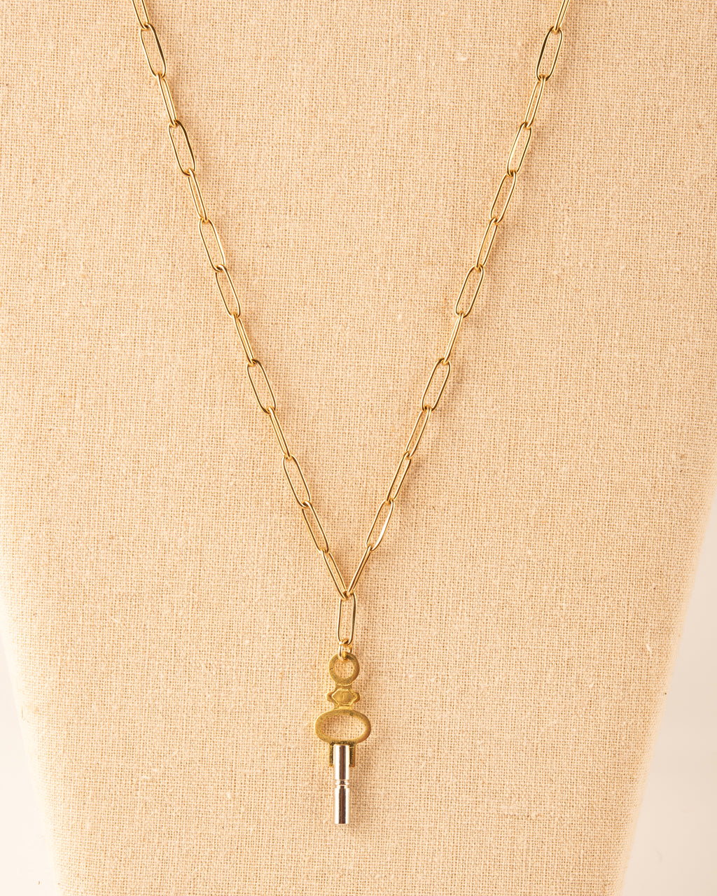 Pocket Watch Key Necklace