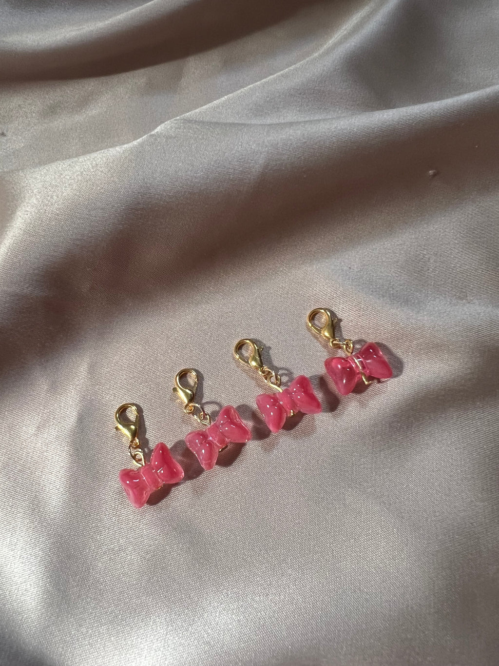 Pink Bow Charm