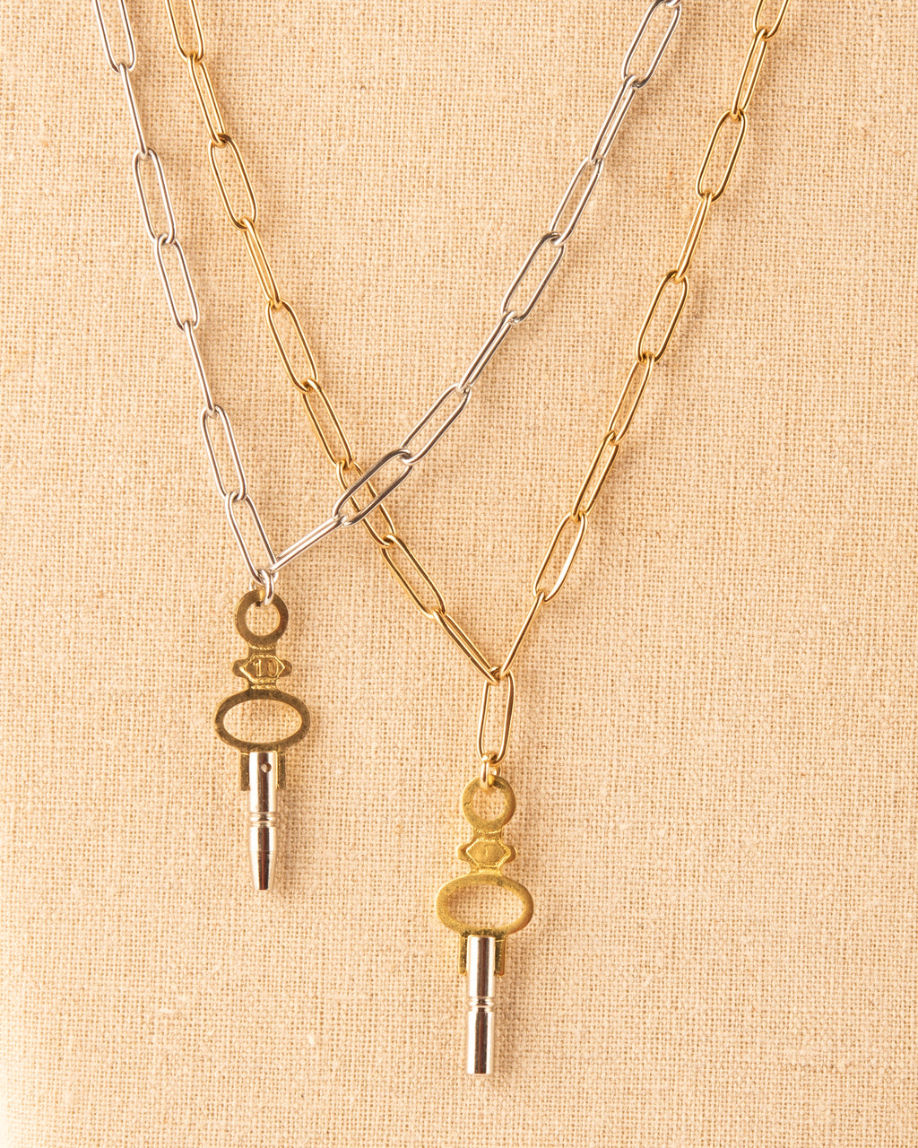 Pocket Watch Key Necklace
