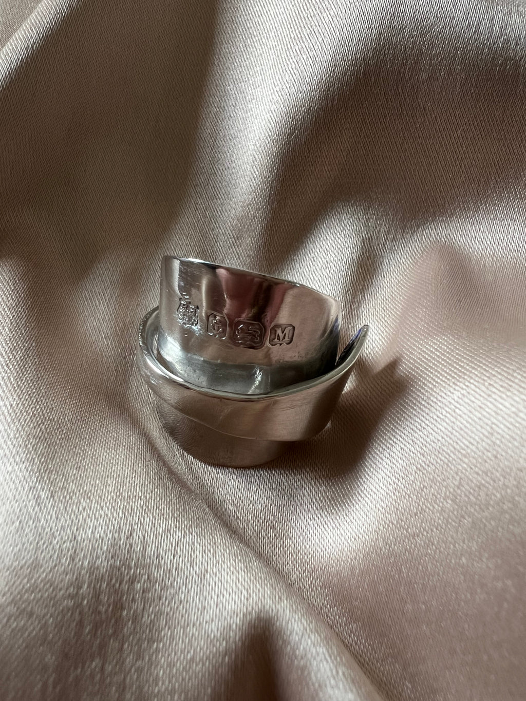 Vintage Hallmark Chunky Spoon Ring Sterling Silver