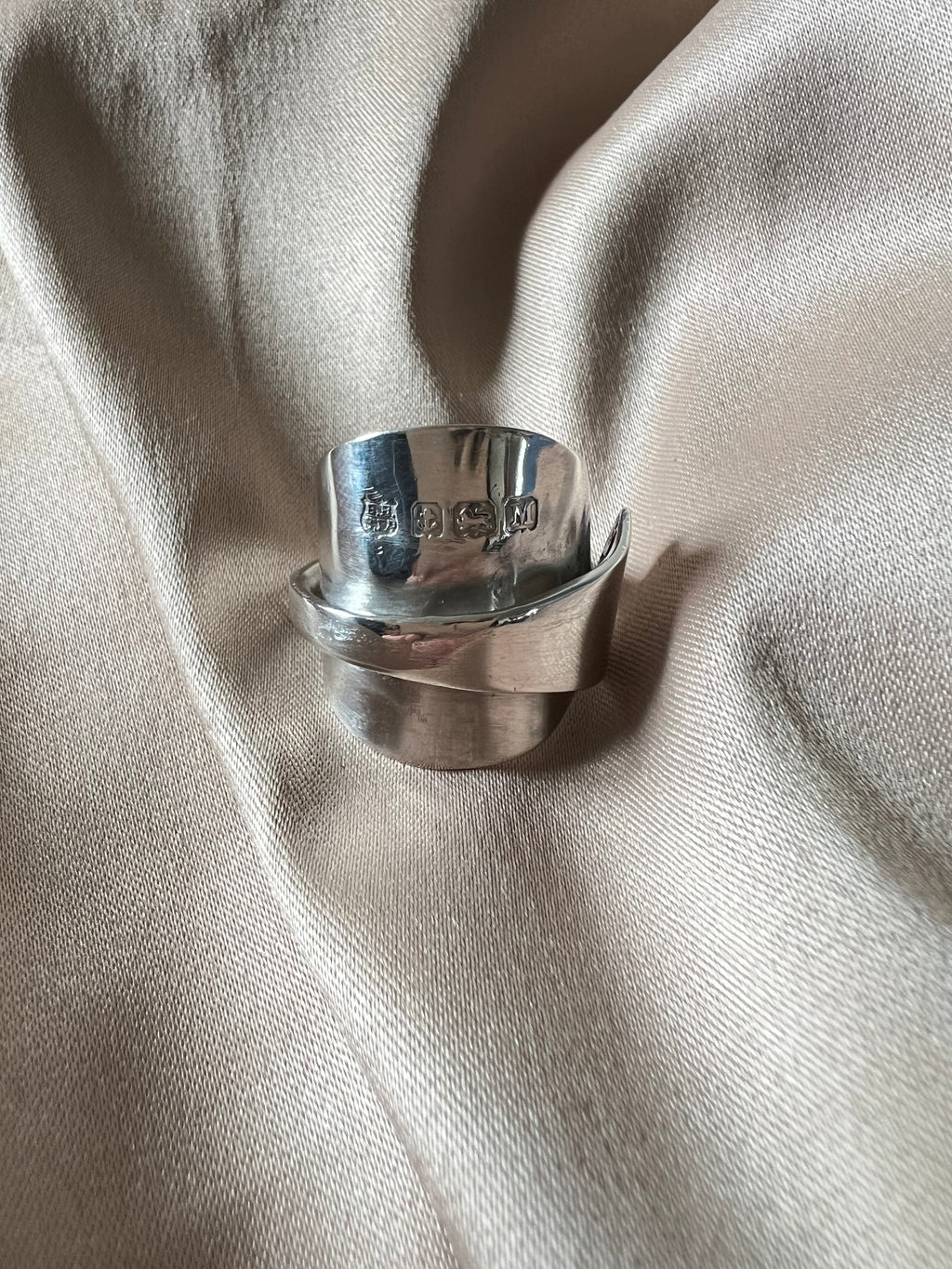 Vintage Hallmark Chunky Spoon Ring Sterling Silver