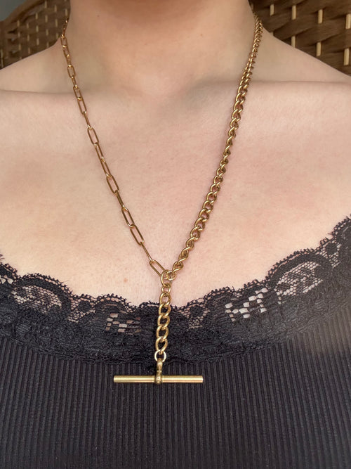 3-Way T Bar Convertible Chain Necklace