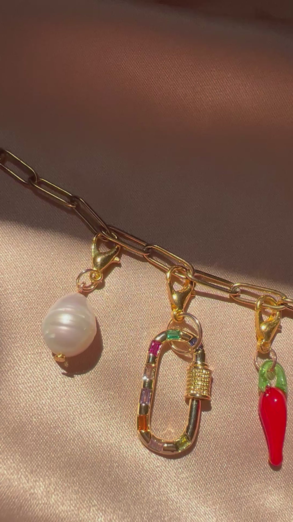 Tinkered Summer Charm Necklace - Interchangeable Charms